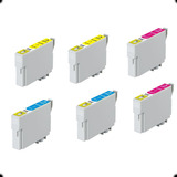 Kit 6 Cartuchos Para Epson  Tx133 Tx135 Tx125