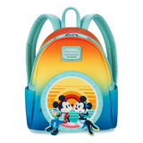 Loungefly Disney Mini Mochila Mickey Y Minnie Atardecer Mar