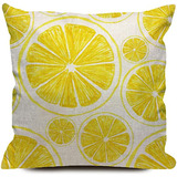 Funda De Almohada Diseño De Limón Tonos Amarillos Ver...
