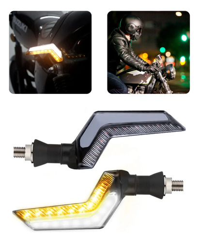 Luces Led Secuencial Direccionales Motocicleta Intermitentes