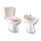 Combo Roca Capea Inodoro Largo+deposito De Apoyo+bidet 3orif