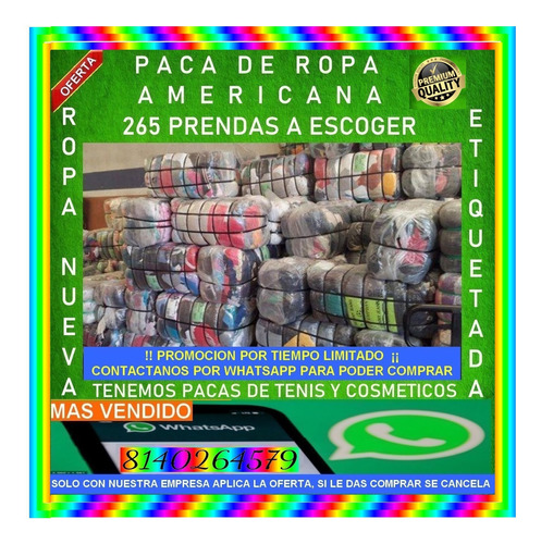 Paca Ropa Americana Mixta/variada / Escoja Su Ropa /265pzasw