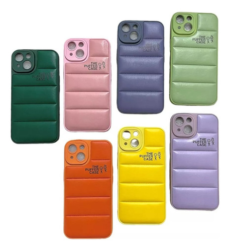 Funda Silicona Puffer Colores Para Motorola Moto E22 E22i