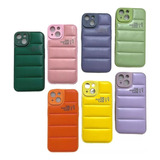 Funda Silicona Puffer Colores Para Motorola Moto E22 E22i