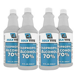 Maxtite Alcohol Isopropílico 70% (1 Galón (32 Oz, Paquete De
