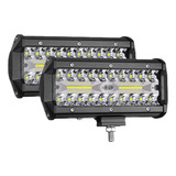 Un Par De Faros Auxiliares De 7 Pulgadas, 120 W, Tres Filas 