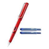 Lapicera Lamy Safari Rojo Plumin Lh [016] Pack T10