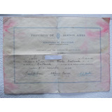 6850-certificado Usado Estudio Esc. Nº 1 De Avellaneda 1955