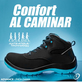 Calzado De Seguridad Adv Negro/aqua Riverline