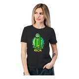 Polera Mujer Rick And Morty Pickle Rick Orgánico Wiwi