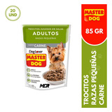 Master Dog Trocitos Razas Pequeñas Carne 85gr X20 Und | Mdr