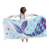 Toalla De Baño De Natación For Niños De Sirena