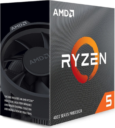 Procesador Amd Ryzen 5 4500 S/video C/cooler Ddr4 Pcie 3.0