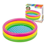 Piscina Inflable Redonda Para Niños 3 Anillos / Verano!