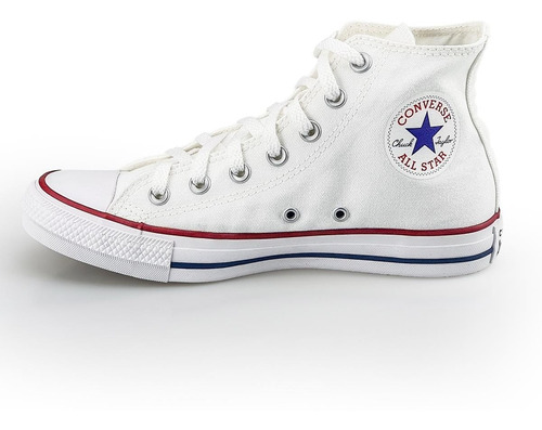 Tênis Converse All Star Chuck Taylor Cano Alto Lona Branco