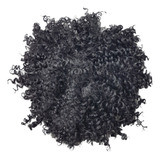 Aplique Coque Afro Puff Volumoso Fibra Sintética 15cm 90gr