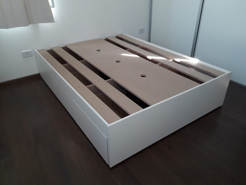 Cama Cajonera De Melamina 2p 140x190