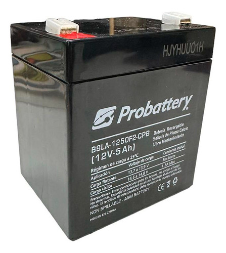 Bateria 12v 5ah Recargable Auto A Bateria 
