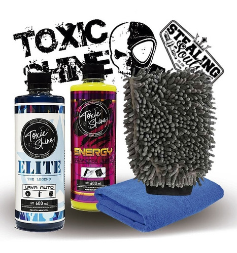 Toxic Shine | Kit Combo Lavado | Básico #16 | Shampoo + Cera