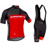 Uniforme Ciclismo Argon 18 Jersey + Short Bib, Bici Mtb Ruta