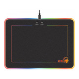 Gamer Mouse Pad Premium Gx Gaming Genius 600h Rgb Rigido Color Negro/rgb
