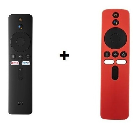 Control Remoto Para Xiaomi Mi Box S Tv Stick + Funda Roja 