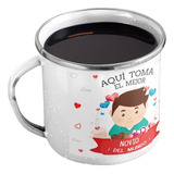 Taza Enlozada Novio Ideal - Sorbos De Amor