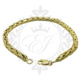 Pulsera Oro 18 Kts Hombre Mujer Modelo Soga 13 Grs 5mm