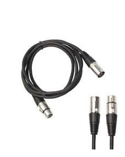 Kit 7 Cabos Microfone Dmx X Xlr Canon Balanceado 7 Metros