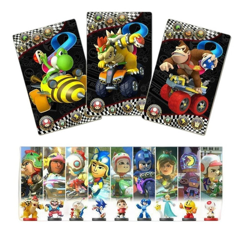 Tarjetas Amiibo Para Mario Kart 8 Deluxe -colección Completa