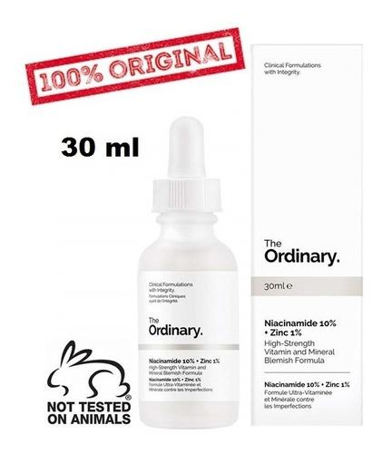 The Ordinary - Niacinamida 10% + Zinc 1% - 30 Ml - Original