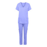 Conjunto De Uniforme De Trabajo De Enfermería Tops+pants 100