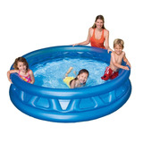 Piscina Redonda Inflable Pirámides Familiar Azul Intex 1.88m