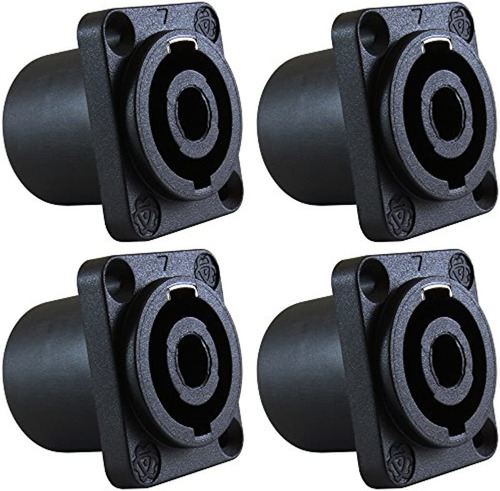 Gls Audio Speaker Jack Twist Lock Cuadrado De 4 Polos (recta