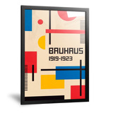 Cuadro Bauhaus Decorativos Modernos Figura Geométricas 35x50