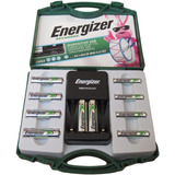 Energizer Pilas Recargables, Cargador Y Estuche, 6aa Y 4aaa