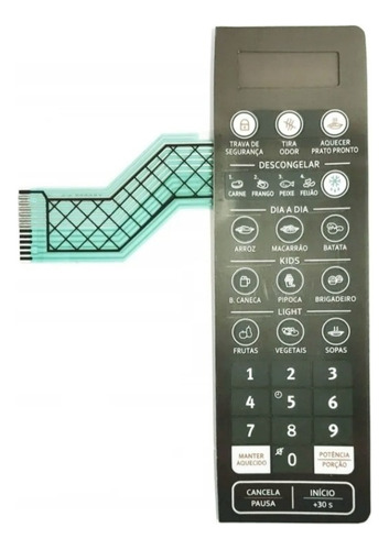 Membrana Teclado Microondas Electrolux Mt30s Espelhada