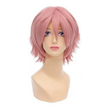 Peluche Corto Rosa Para Cosplay