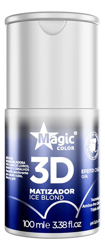 Matizador Magic Color 3d Efeito Cinza 100ml Ice Blond Loiros