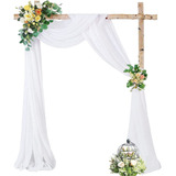 Cortinas Gasa Para Arco Boda 77*1000cm 1.2kg Decoración Boda