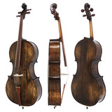 Violoncelo Rolim Milor Strad Envelhecido Brilhoso 4/4