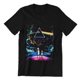 Polera Unisex Pink Floyd Rock Rick & Morty Estampado Algodon