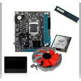 Kit Pl Mãe H61 + Proc I3 2100+ Memo 4gb+ Cooler + Ssd 240