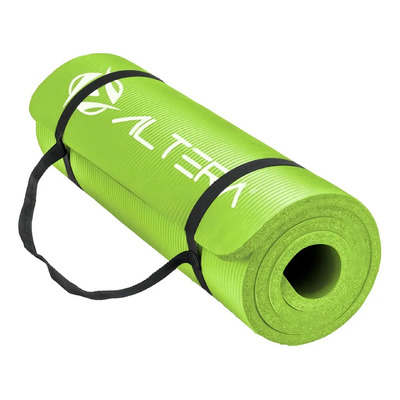 Tapete Para Yoga Ejercicio Entrenamiento Relajacion Fitness Color Verde | MercadoLibre