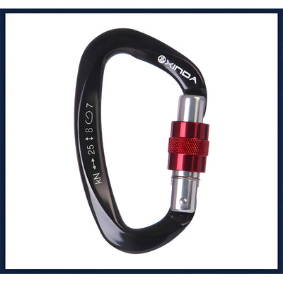 Mosquetón de Escalada Tipo D Negro de Aluminio de Alta Resistencia 25 kN, Cierre de Rosca Seguro, Ligero y Compacto, Ideal para Escalada, Montañismo, Rappel y Actividades Outdoor | MercadoLibre