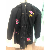 Campera De Gabardina Con Peluche De Nena Talle. 10