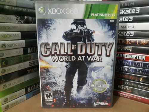 Jogo Detiro Call Of Duty World At War Xbox 360 Original