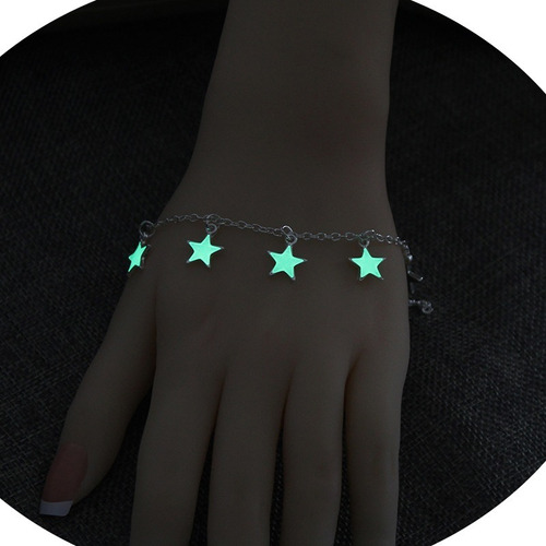 Linda Pulsera Brazalete Tobillera Estrellas Brilla Oscuridad