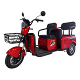 Triciclo Electrico De Paseo Leko Modelo Tp8 Color Rojo