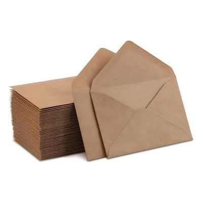 50pz Mini Sobre De Papel Kraft Para Tarjeta De Marrón Kraft Mini | MercadoLibre